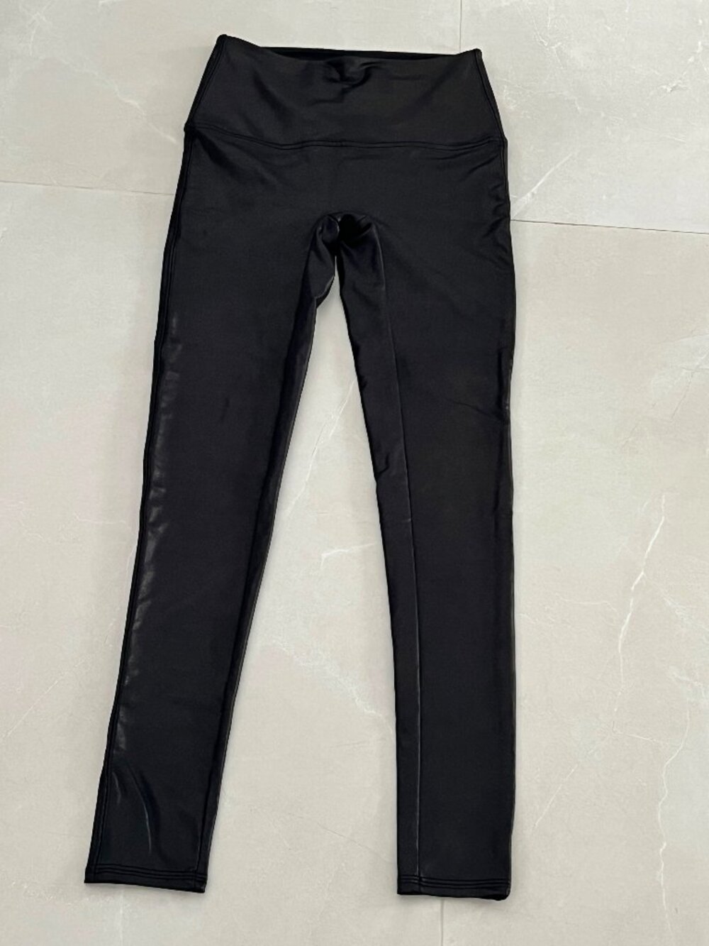 Jane & Bleecker Black Faux Leather High Waisted Leggings (Size S)